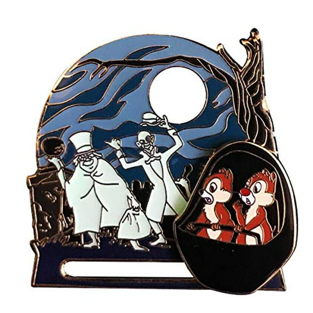 CUTE! New on Card Trading Pin Completely Nuts Disney CHIP & DALE